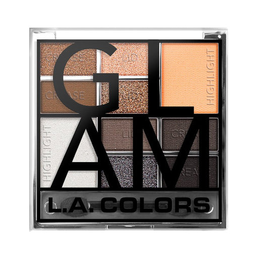 Paleta de Sombras - Bloco de Cores - L.A. Colors: Color Block Eyeshadow - Cool Glam - 2