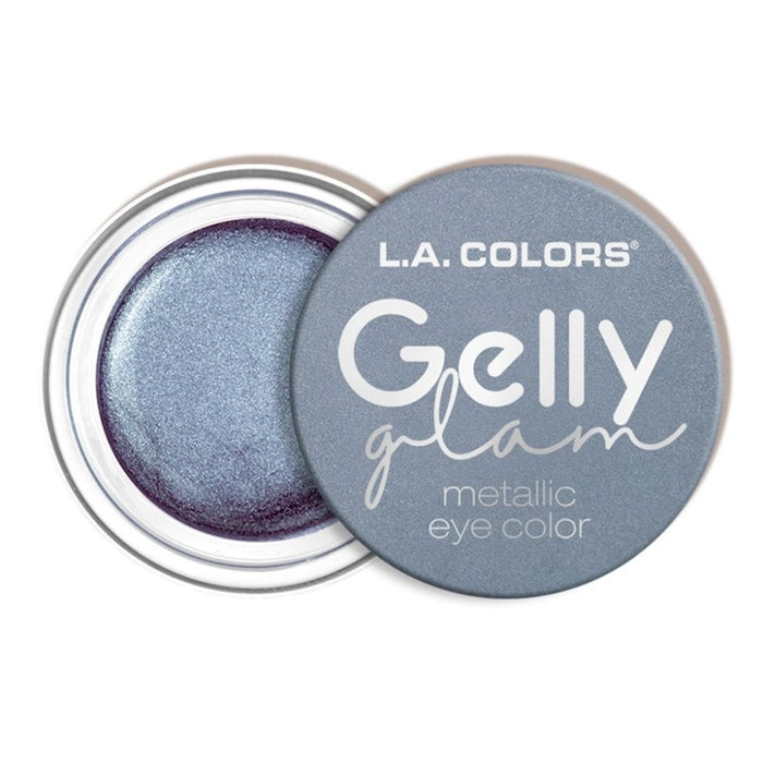 Gelly Glam Metallic Sombra Creme - L.A. Colors: Blue Lightning - 4