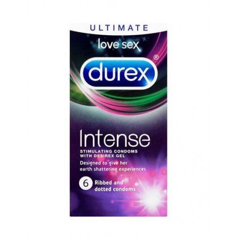 Preservativos orgásticos intensos - 6 unidades - Durex - 1