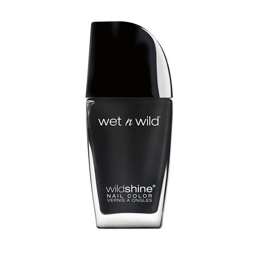 Esmalte de Uñas - Wild Shine Nail Color Black Creme - Wet N Wild - 1