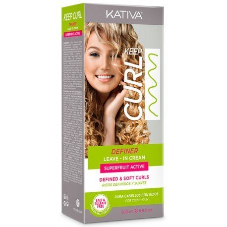 Gel Creme Cachos Extremos Super Definidos - Keep Curl Leave in Cream - 200 ml - Kativa - 1