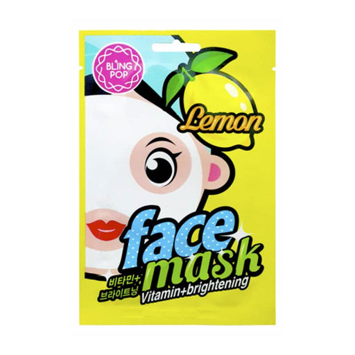 Máscara facial iluminadora de vitamina E com limão - Bling Pop - 1