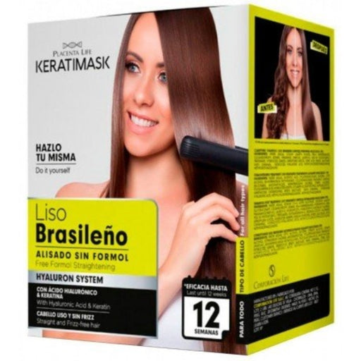 Kit de alisamento brasileiro Keratimask sem formol - Be Natural - 1