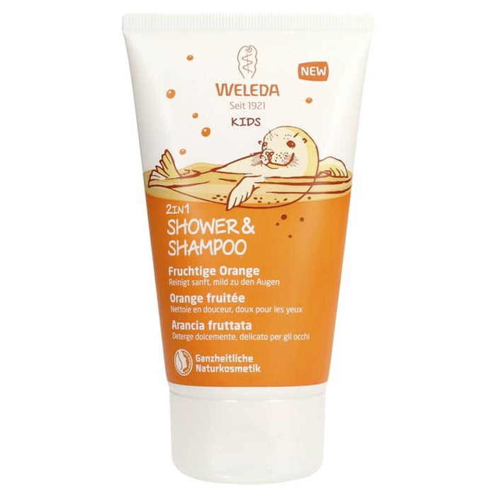 Shampoo e Gel de Banho 2 em 1 - Laranja Frutado - Weleda - 1