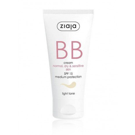 Bb Cream Pele Normal, Seca e Sensível Spf15 - Tom Claro 50 ml - Ziaja - 1