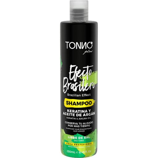 Shampoo EFEITO BRASILEIRO com Queratina e Óleo de Argan 250 ml - Tonno Plus - 1