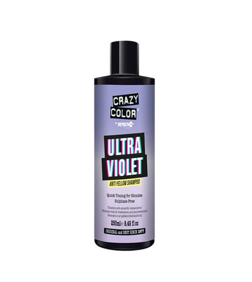 Shampoo Antiamarelo Ultra Violeta - Cabelos loiros ou brancos - Crazy Color - 1