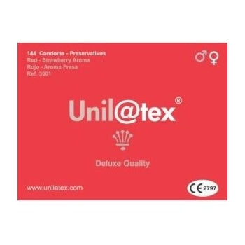 Preservativos Morango Vermelho 144 Unidades - Unilatex - 1