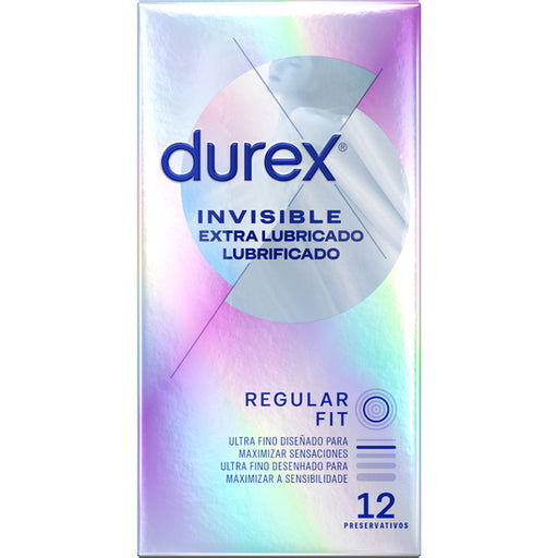 Durex Invisible Extra Lubrificado 12 Unidades - Durex - 1