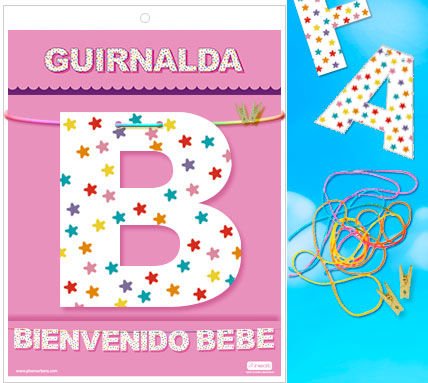 Welcome Baby Guirlanda (cartão 220gr) - Inedit - 1