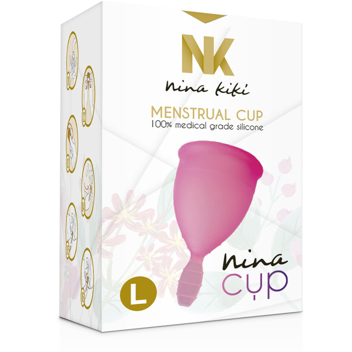 Nina Cup Copo Menstrual Tamanho L Rosa - Nina Kiki - Nina Kikí - 7