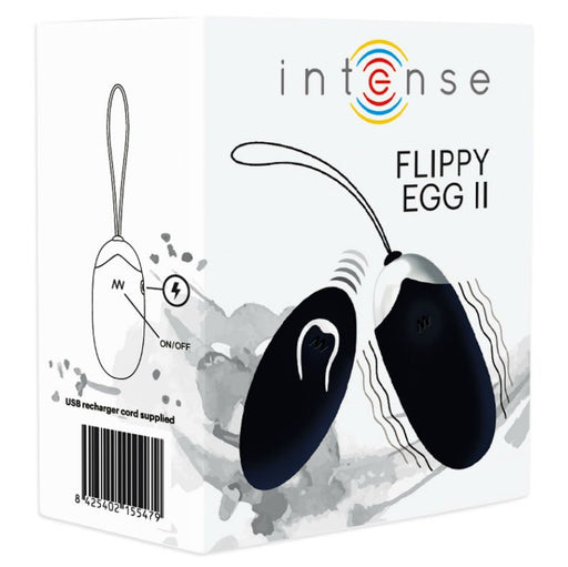 Flippy Ii ovo remoto recarregável preto - brinquedos para casais - Intense - 2