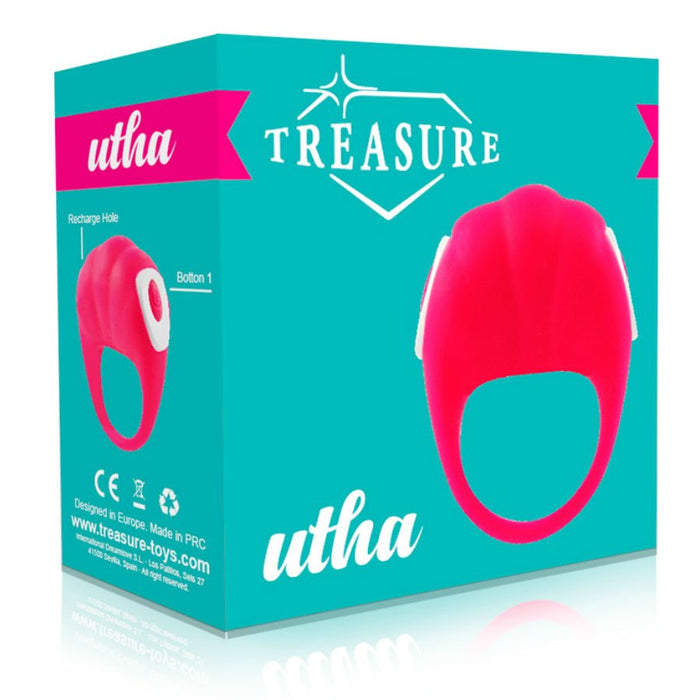 Estimulador de anel rosa de silicone Utah - Treasure - 1