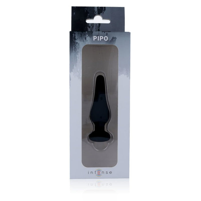 Plug Anal Pipo S Silicone Negro 9,8 cm - Brinquedos Anais - Intense - 2