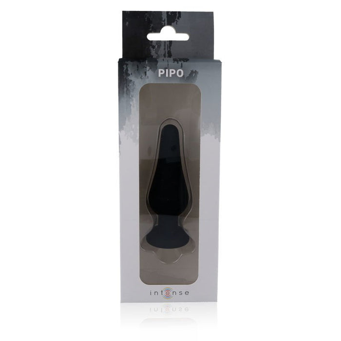 Plug Anal Pipo M Silicone Negro 11 cm - Brinquedos Anais - Intense - 2