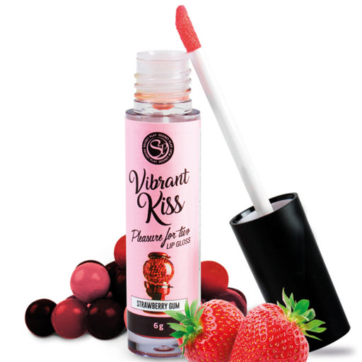 Vibrant Kiss Strawberry Bubblegum Lip Gloss - Secretplay Cosmetic - Secret Play - 1