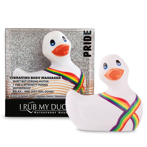 Eu esfrego meu Duckie 2.0 | Pato Vibrador Pride (branco) - Big Teaze Toys - 2
