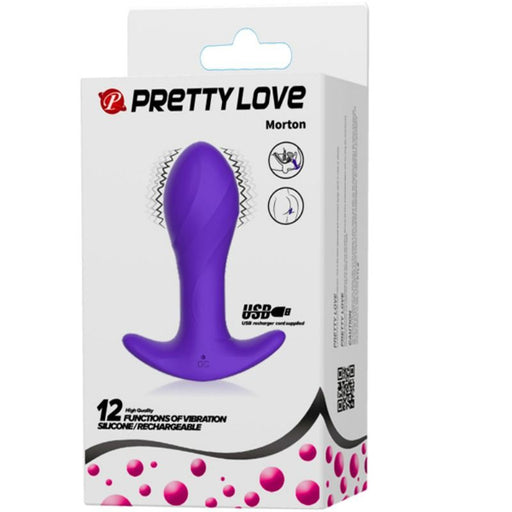 Plug anal vibratório lilás - Pretty Bottom - 1