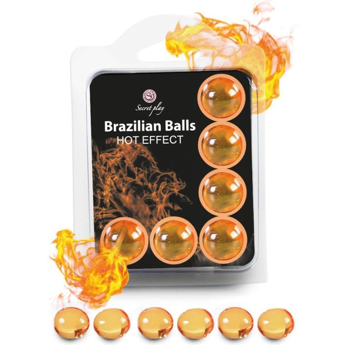 Conjunto 6 Bolas Lubrificantes Bolas Brasileiras Efeito de Calor - Secretplay Cosmetic - Secret Play - 1