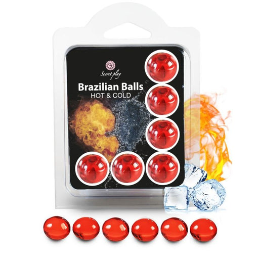 Conjunto 6 Bolas Lubrificantes Bolas Brasileiras Calor e Frio - Secretplay Cosmetic - Secret Play - 1