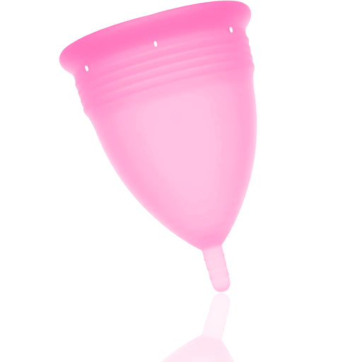 Copo menstrual de silicone tamanho L rosa - Stercup - 2