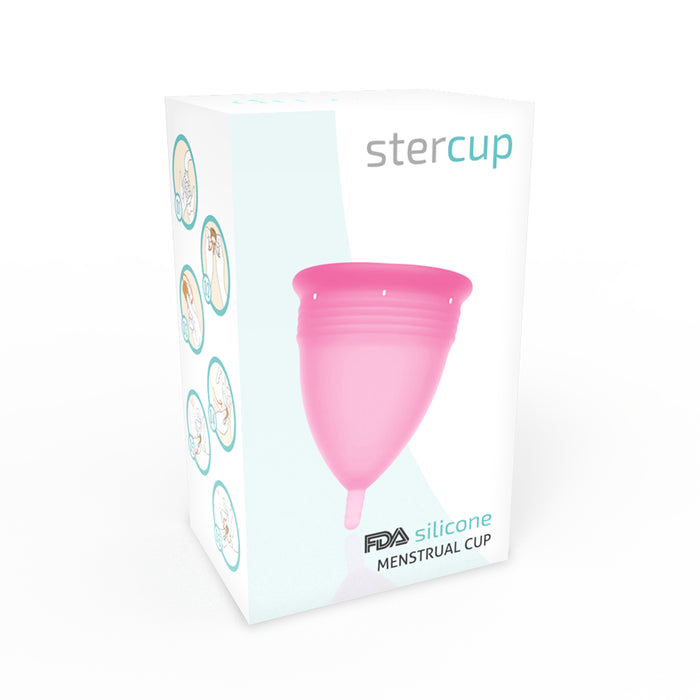 Copo menstrual de silicone tamanho S rosa - Stercup - 3