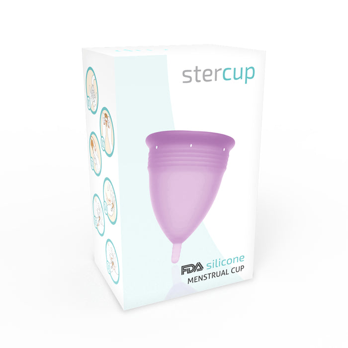 Copo menstrual de silicone tamanho P lilás - Stercup - 3