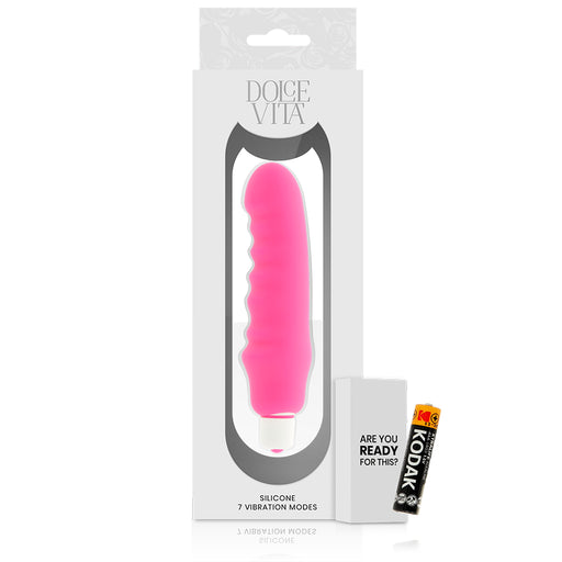 Vibrador de silicone rosa Genius - Dolce Vita - 1