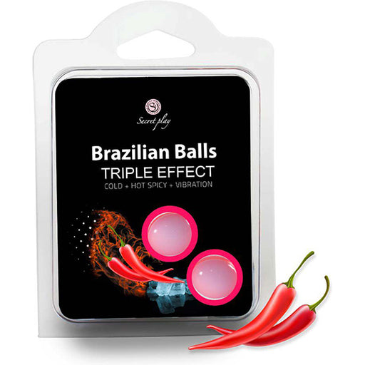 Conjunto Secret Play 2 Bolas Brasileñas Triple Efeito - Secret Play - 1