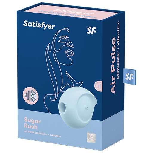 Sugar Rush Estimulador e Vibrador - Azul - Satisfyer - 2