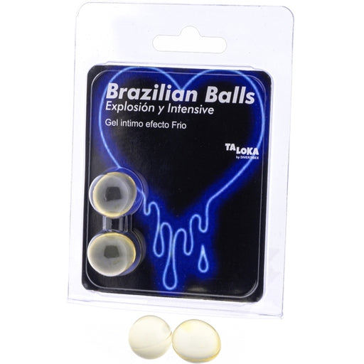 Gel Excitante com Efeito Frio e Vibração Brazilian Balls 2 Bolas - Taloka - 1