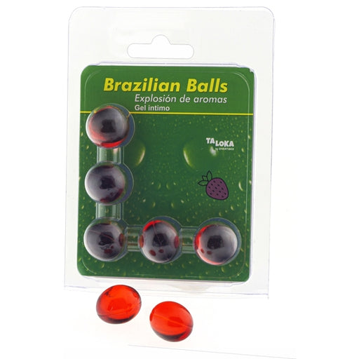 Gel Íntimo Morango 5 Bolas Brazilian Balls - Taloka - 1