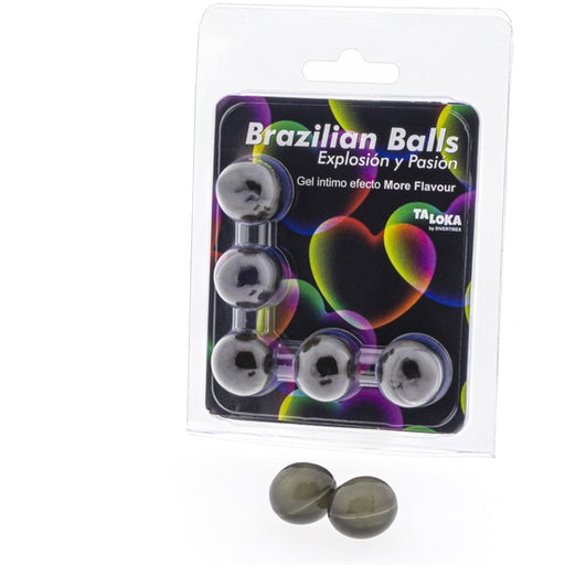 Gel Excitante Efeito More Flavour 5 Bolinhas Brazilian Balls - Taloka - 1