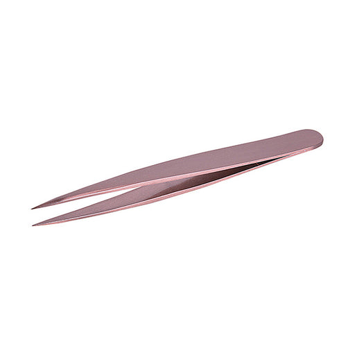 Pinça ergonômica ponta fina rosa bronze 9,5cm - Bifull - 1