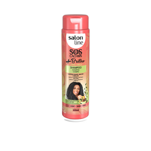 SOS Cachos + Shampoo Brilho -300ml - Salon Line - 1