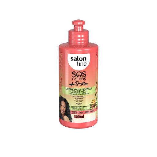 SOS Cachos + Creme Modelador Brilho 300ml - Salon Line - 1