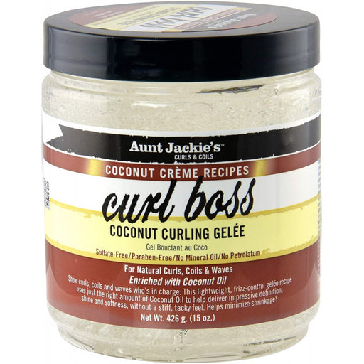 Gel Fixador de Cachos - Curl Boss Coconut - Aunt Jackie's - 1