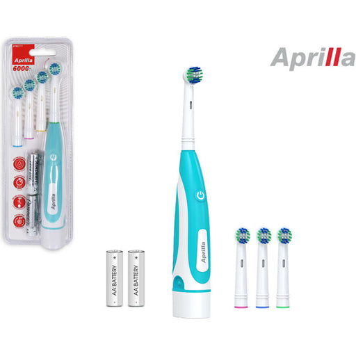 Escova de Dentes Elétrica +3 Recargas - Cores Sortidas - Aprilla - 1