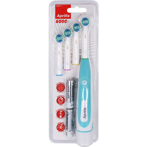 Escova de Dentes Elétrica +3 Recargas - Cores Sortidas - Aprilla - 2