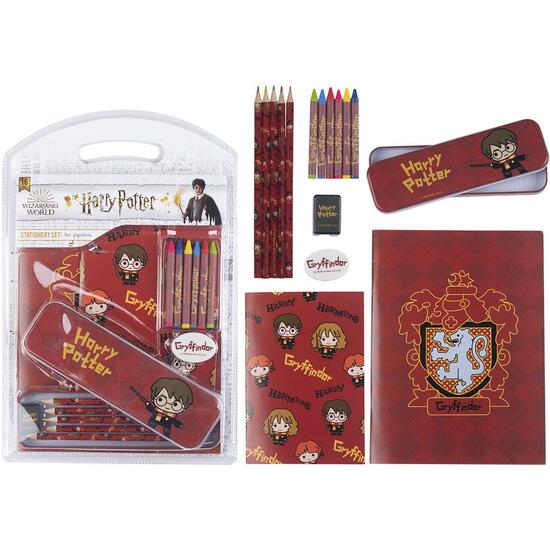 Conjunto de Papelaria Escolar Harry Potter Gryffindor Vermelho - Cerdá - 1