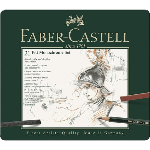 Conjunto de desenho monocromático Faber-Castell 21 peças - Faber Castell - 1