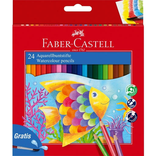 Conjunto de 24 lápis de aquarela Faber-castell - Faber Castell - 1