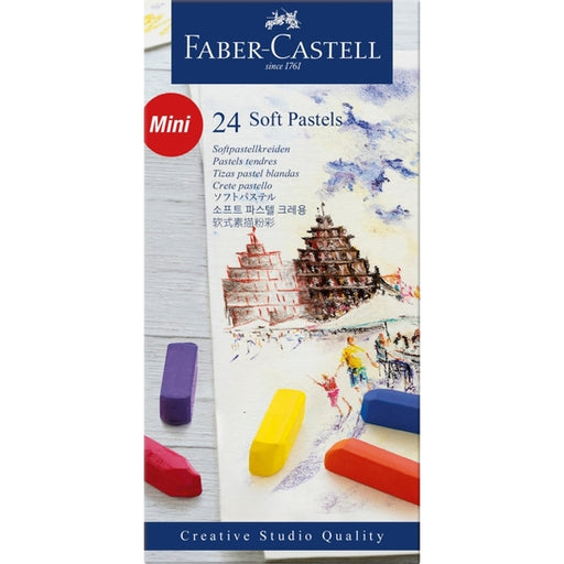 Conjunto de 24 bastões de giz pastel Faber-Castell - Faber Castell - 1