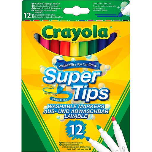 Estojo com 12 marcadores de ponta ultrafina laváveis - Crayola - 1
