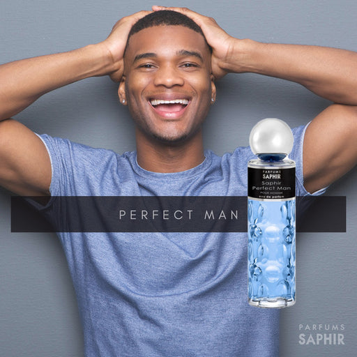 Conjunto de 2 perfumes - Perfect Man - Eau de Parfum - Homem - 200ml - Saphir - 2