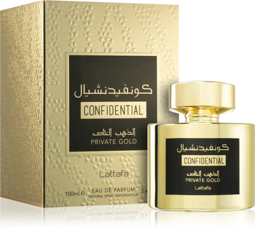 Confidencial Private Gold Eau de Parfum Unissex 100 ml - Lattafa - 1