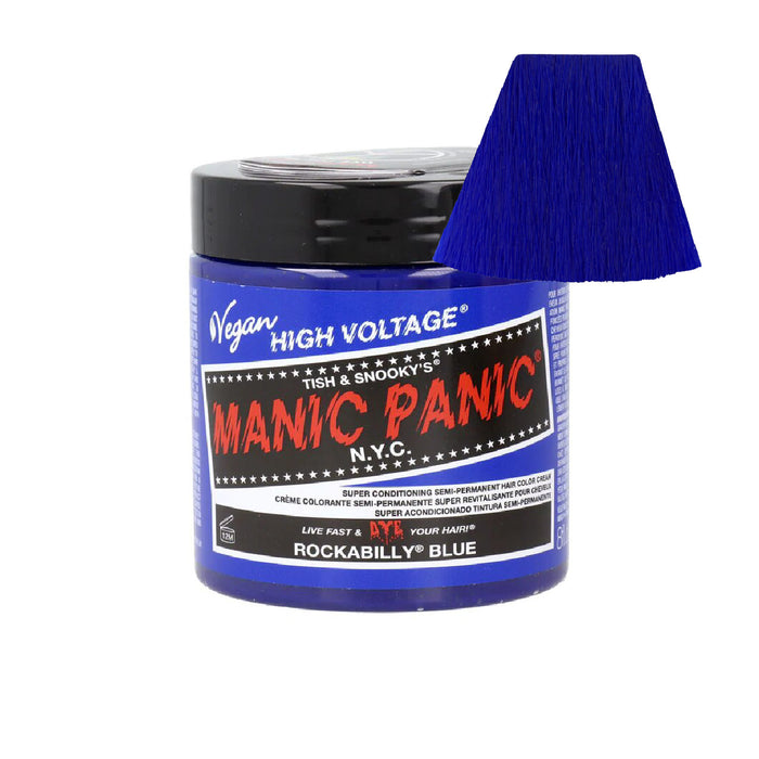 Tintura de cabelo semipermanente Maxi Classic - Manic Panic: Rockabilly Blue - 8