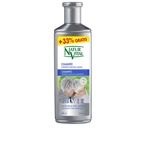 Shampoo Prata Cabelo Branco e Cinza 400 ml - Natur Vital - 1