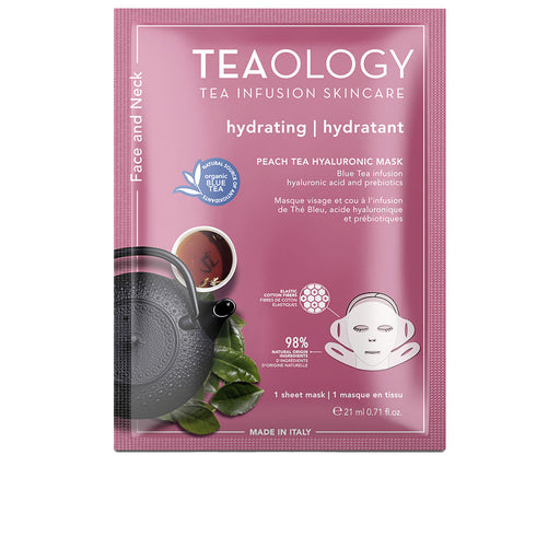 Máscara de Chá de Pêssego e Ácido Hialurônico para o Rosto e Pescoço 21 ml - Teaology - 1