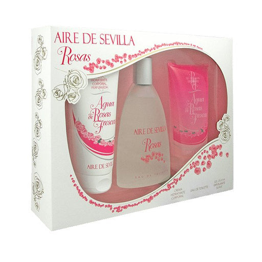 Estojo para perfume feminino água de rosas 3pz - Aire de Sevilla - 1